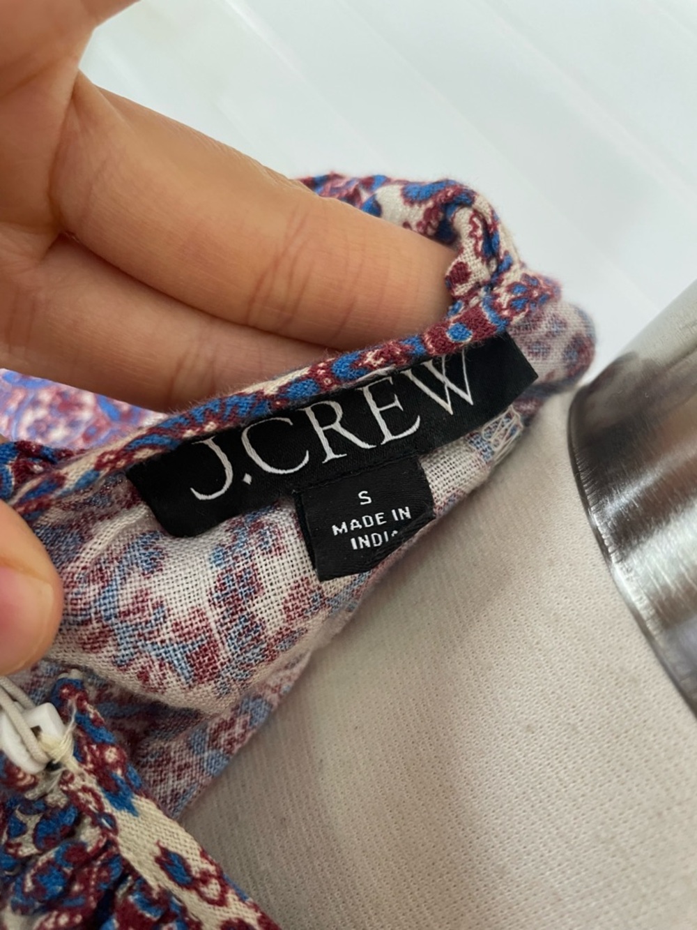 J.Crew Palermo Smocked Waist Mini Dress Floral Bouquet 100% Linen Size Small - Picture 4 of 7